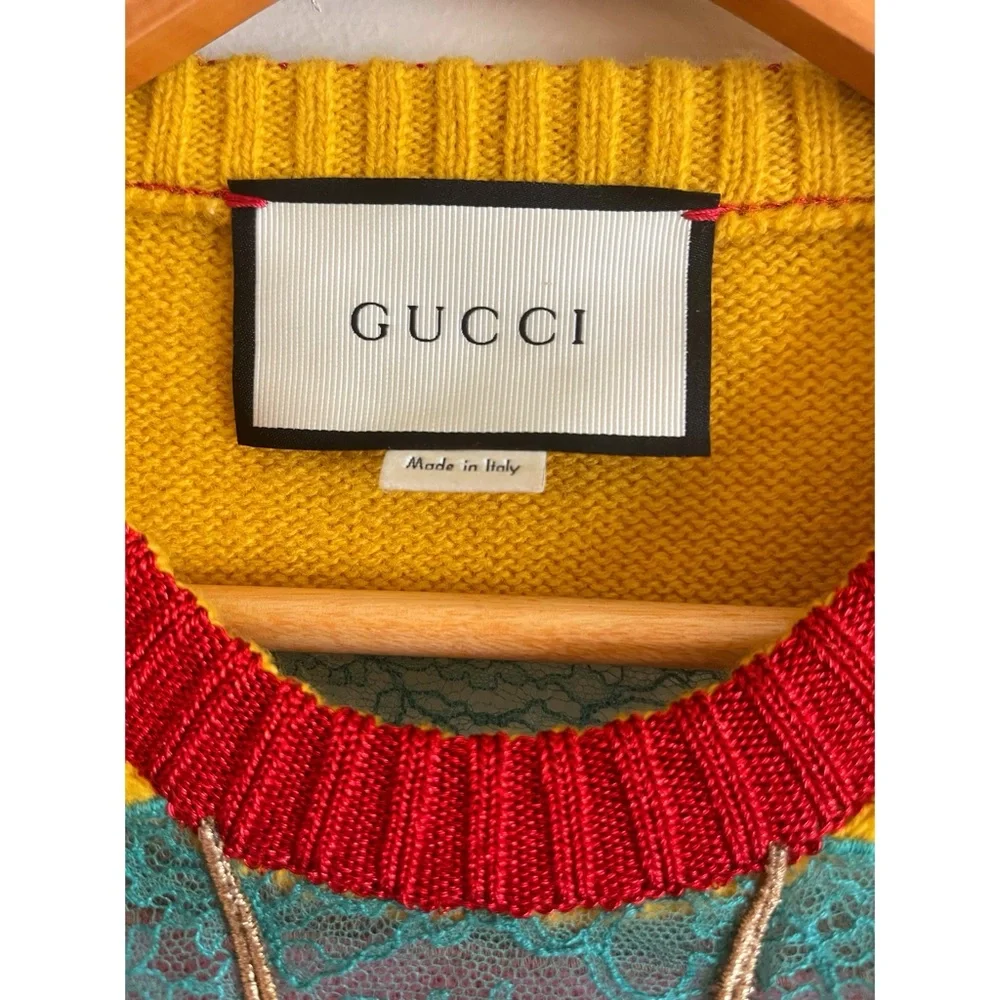 RARE Gucci Cat Sweater - Picture 7 of 15